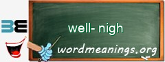 WordMeaning blackboard for well-nigh